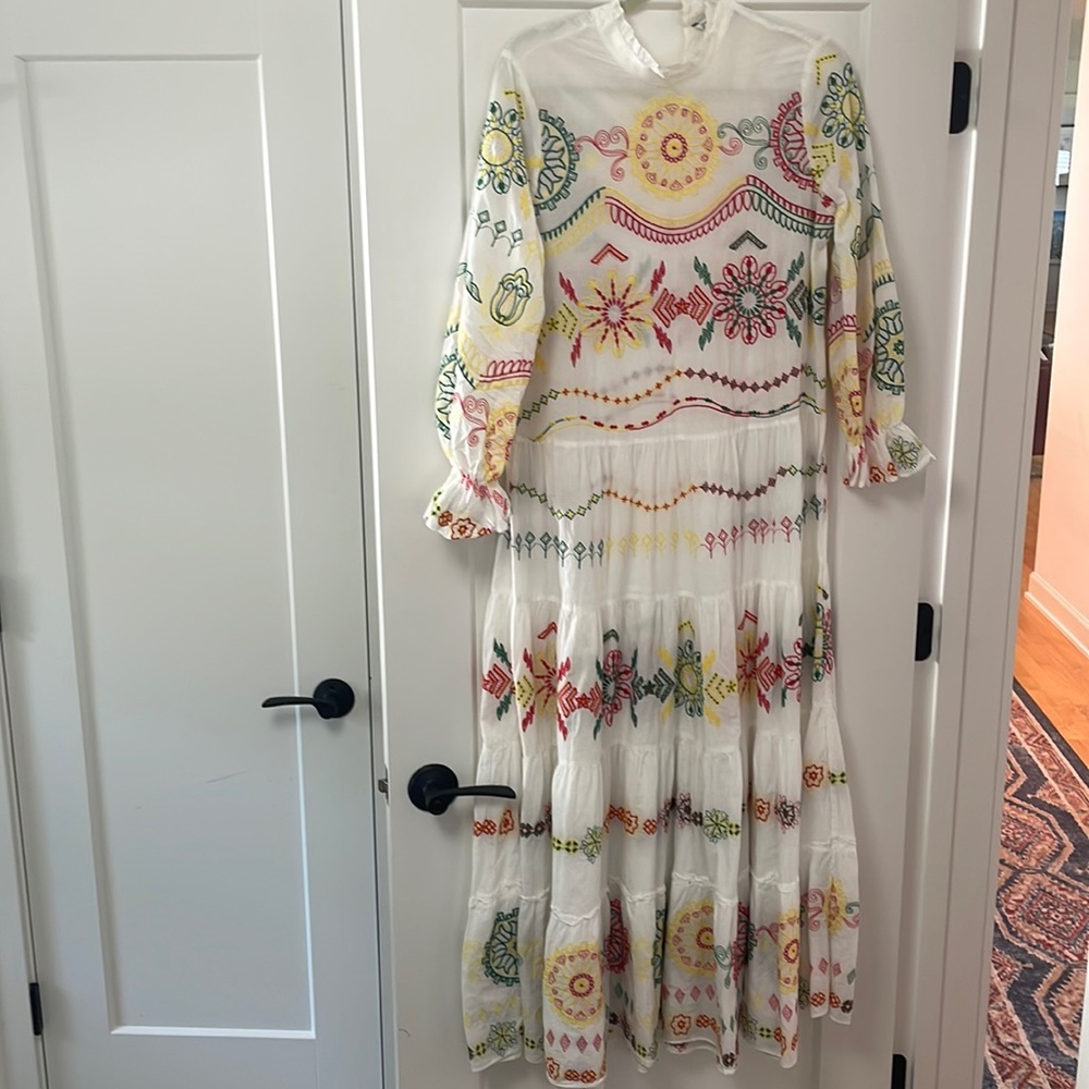 Zara Embroidered Maxi Dress